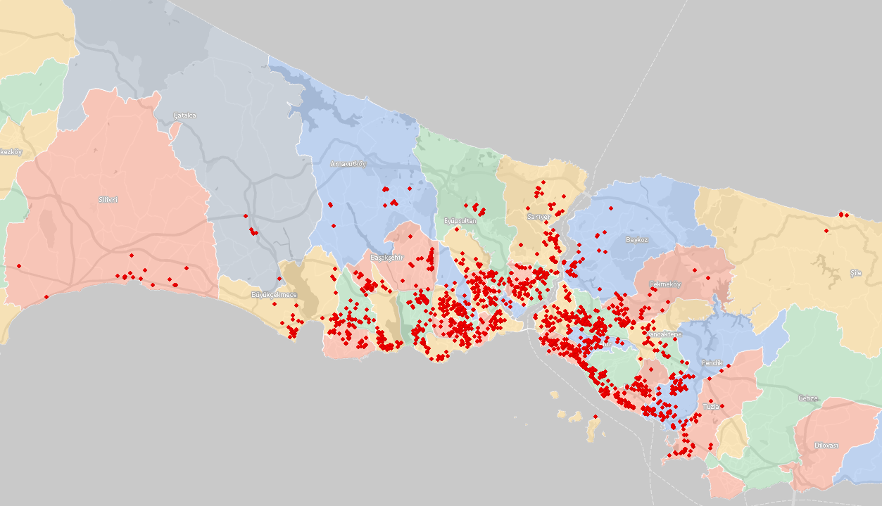 istanbul kreş haritası